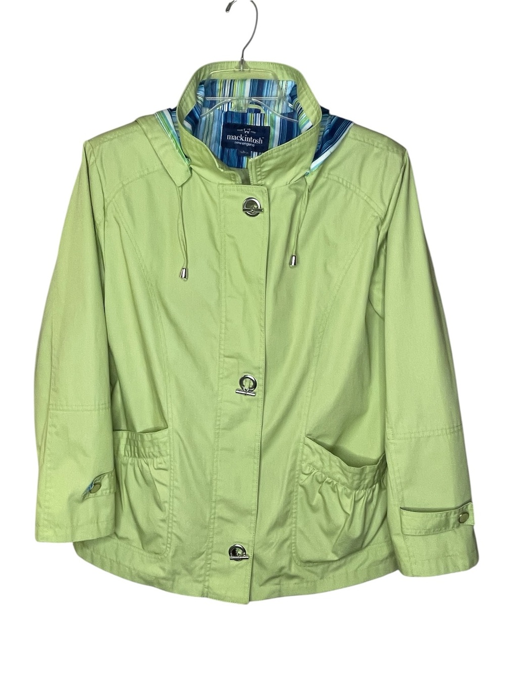 Macintosh Lime Greet Rain Jacket Sz L